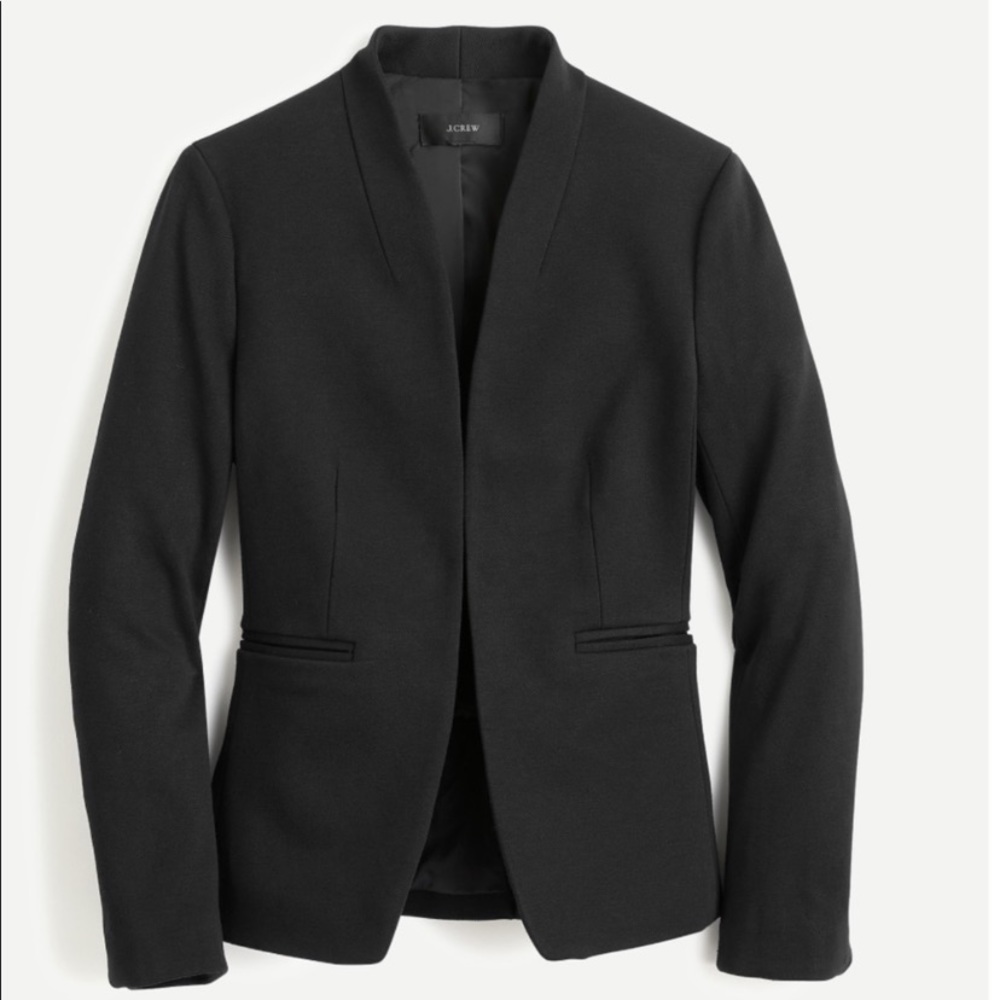 J. CREW 365 Going Out Stretch Twill Black Business Casual Suit Jacket Blazer 4P - Picture 5 of 6